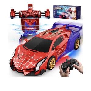 Spider Transform RC Car Toys with Eye & Underbody Lights, 2.4GHz Remote